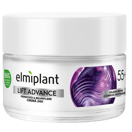 Crema de fata pentru fermitate pentru varsta 55+ Lift Advance, 50 ml, Elmiplant 706208