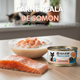 Hrana umeda cu somon cuburi in supa pentru pisici, 80 g, Shaw 706333