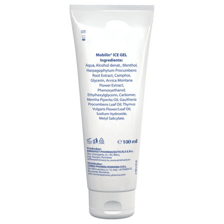 Gel termic pentru articulatii si muschi Mobilin Ice, 100 ml, Viva Pharma 708840
