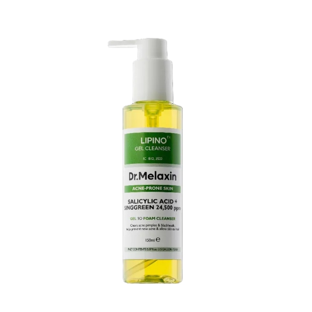 Gel de curatare cu Acid Salicilic pentru ten acneic Lipino, 150 ml, Dr. Melaxin