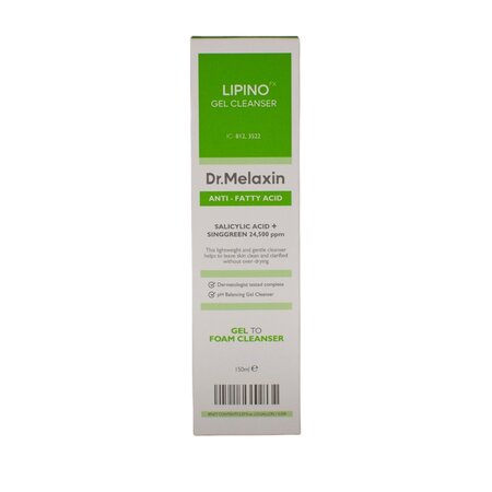 Gel de curatare cu Acid Salicilic pentru ten acneic Lipino, 150 ml, Dr. Melaxin 709305