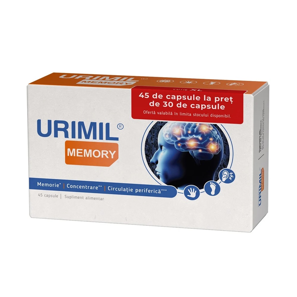 Urimil Memory, 45 capsule, Naturpharma