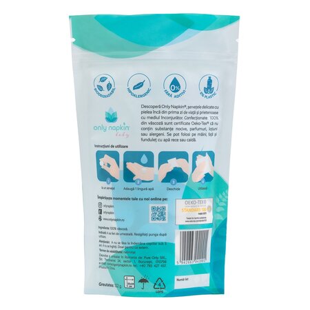 Servetele comprimate, 50 bucati, Only Napkin Baby 706792