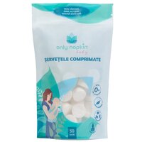 Servetele comprimate, 50 bucati, Only Napkin Baby