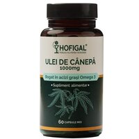 Ulei de canepa, 1000 mg, 60 capsule moi, Hofigal