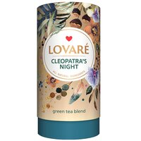 Amestec de ceai verde, petale de flori si fructe, cu aroma de zmeura Cleopatra's Night, 80 g, Lovare