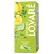 Amestec de ceai verde, plante, coaja de portocala, cu aroma de lamaie Citrus Melissa, 24 plicuri x 1.5 g, Lovare 707028