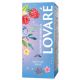 Ceai negru cu zmeura si petale de sofranel, cu aroma de vanilie Raspberry Vanilla, 24 plicuri x 2 g, Lovare 707049