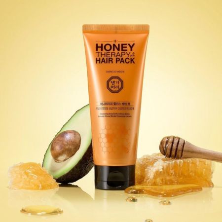 Masca nutritiva cu miere, laptisor de matca, ceramide si keratina Honey Plus, 150 ml, Daeng Gi Meo Ri 707052