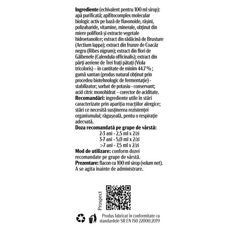 Sirop pentru copii Alergosin Junior, 100 ml, FarmaClass 707155