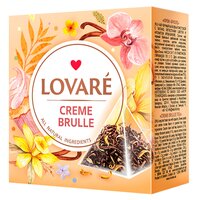 Ameste de ceai negru, lapacho si petale de flori de portocal Creme Brulee, 15 plicuri x 2 g, Lovare