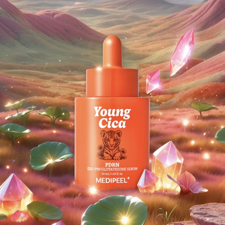 Ser de fata iluminator si regenerant cu PDRN, Cica si Glutation Young Cica, 50 ml, Medipeel 707346