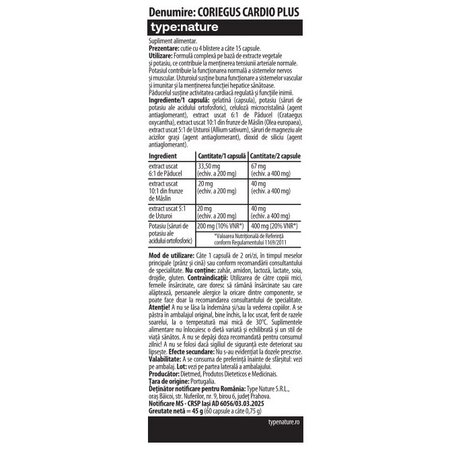 Coriegus Cardio Plus, 60 capsule, Dietmed 707368