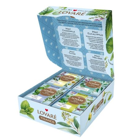 Ceai de menta asortat Mint Collection, 32 plicuri x 1.3 g, Lovare 707390