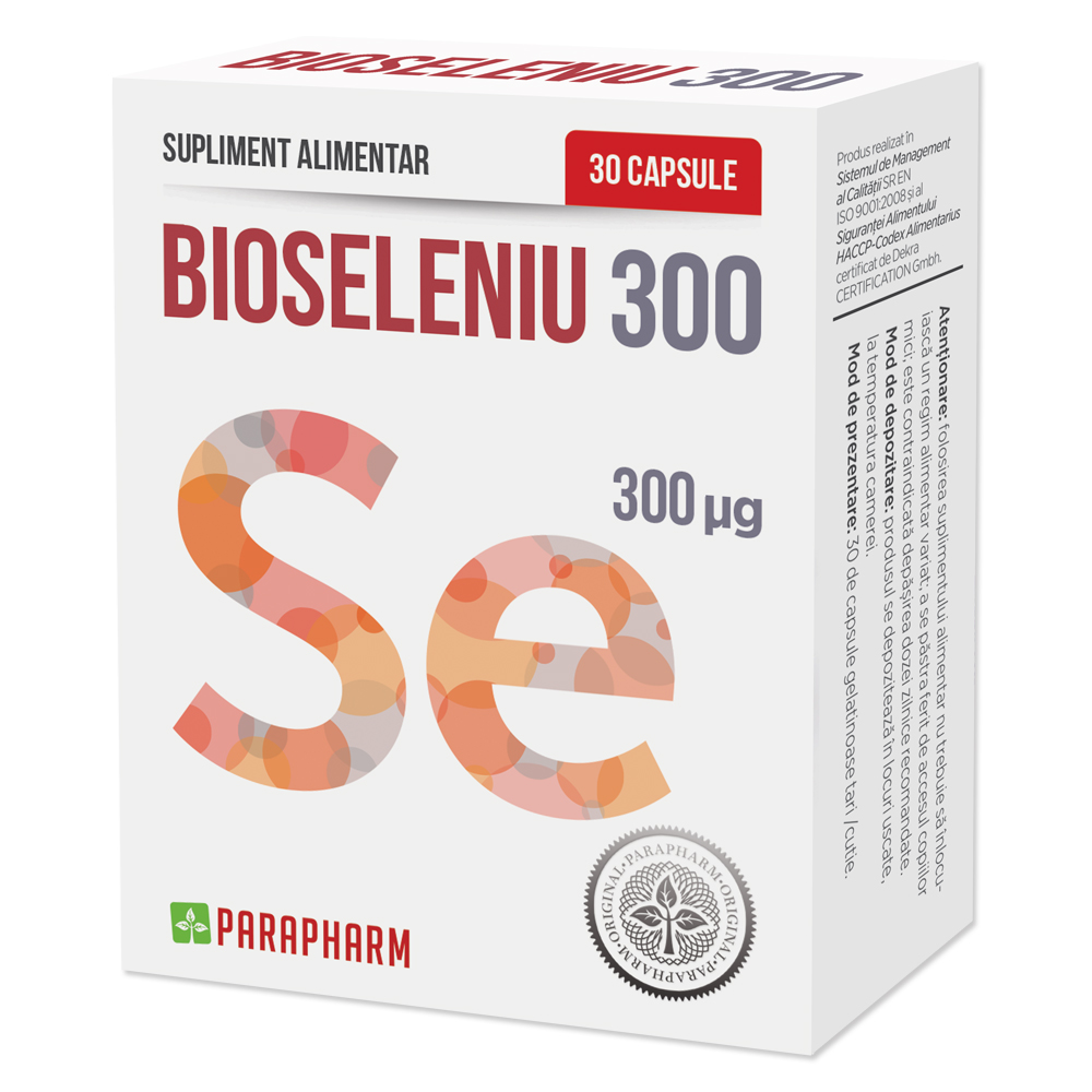 Bioseleniu, 300, 30 capsule, Parapharm