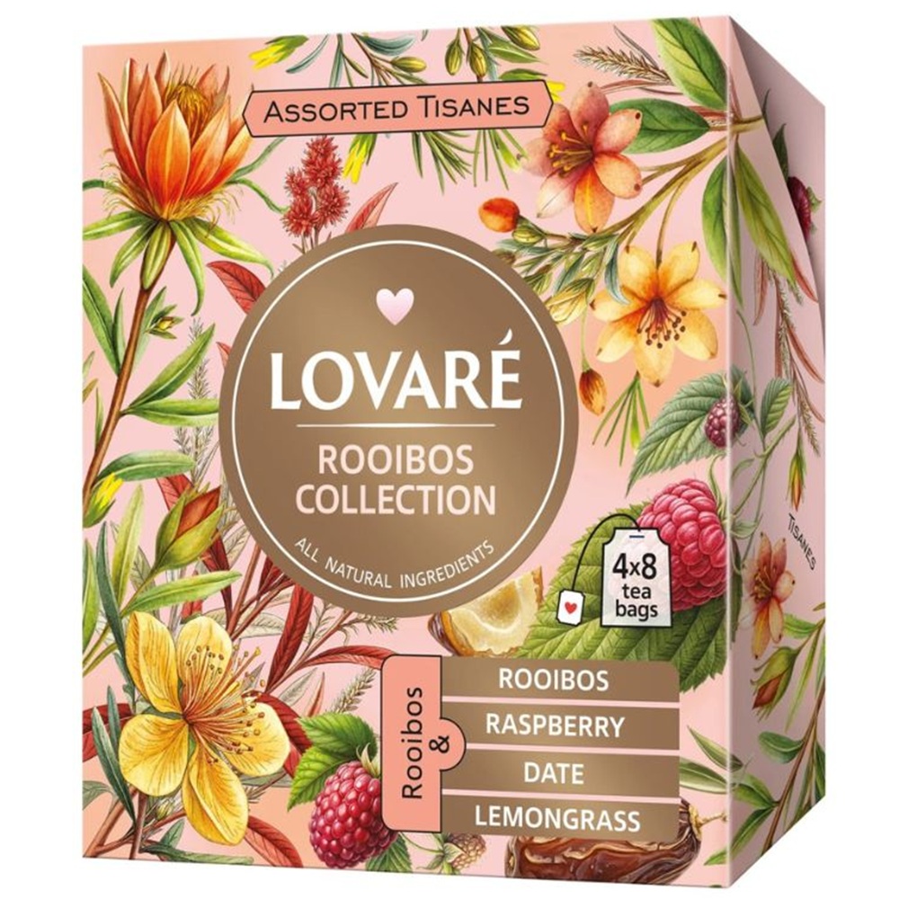 Ceai de rooibons asortat Rooibons Collection, 32 plicuri x 1.5 g, Lovare