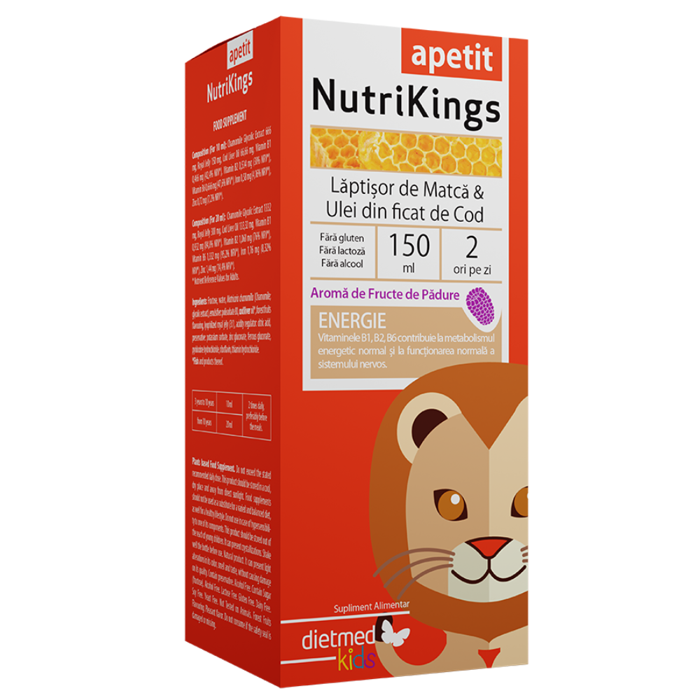 Sirop NutriKings Apetit, 150 ml, Dietmed