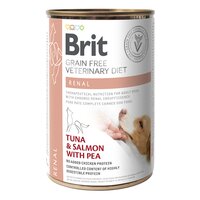 Hrana umeda cu ton si somon pentru caini Renal, 400 g, Brit