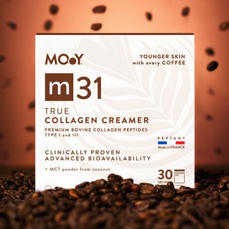 Pudra de colagen bovin cu peptide m31 True Colagen Creamer, 210 g, Molecules of Youth 707627