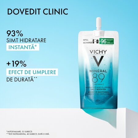Refill Gel Booster zilnic cu efect de hidratare si reumplere Mineral 89, 50 ml, Vichy 707891