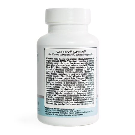 Papillex, 60 capsule vegetale, Wellex 708005