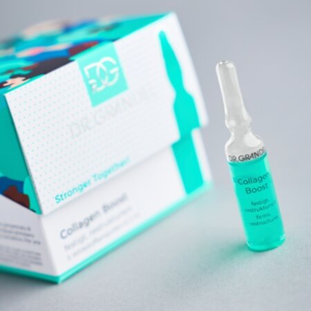 Set Fiole  pentru fermitatea pielii Collagen Boost, 5 x 3 ml, Dr. Grandel 708013