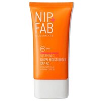 Crema de fata iluminatoare cu SPF50 UVA UVB, Vitamin C Fix Glow, 50 ml, NIP+FAB