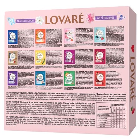 Ceai asortat Tea Collection, 60 plicuri, Lovare 708201