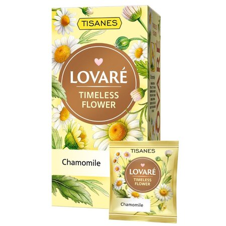 Ceai de musetel Timeless Flower, 24 plicuri x 1.3 g, Lovare 708231
