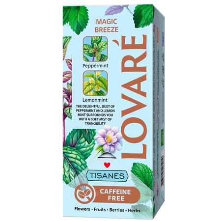 Ceai de menta Magic Breeze, 24 plicuri x 1.3 g, Lovare 708238