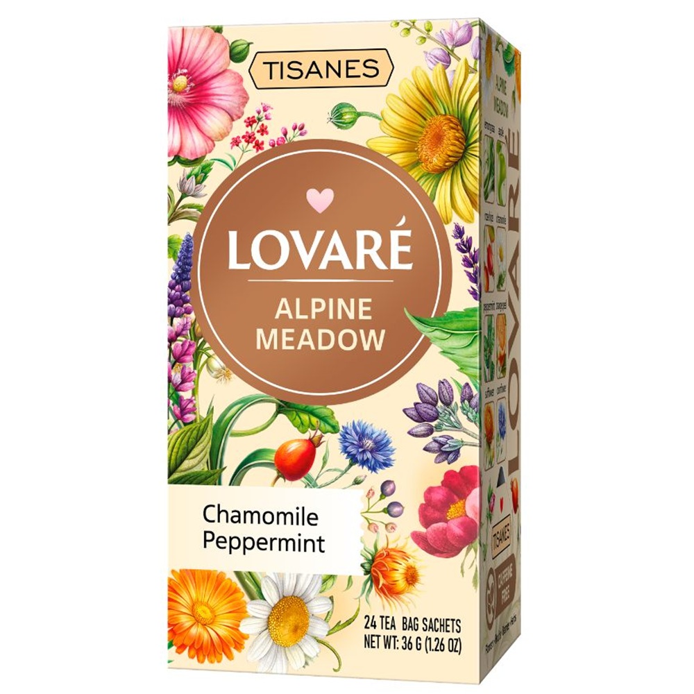 Ceai de plante, fructe si flori Alpine Meadow, 24 plicuri x 1.5 g, Lovare