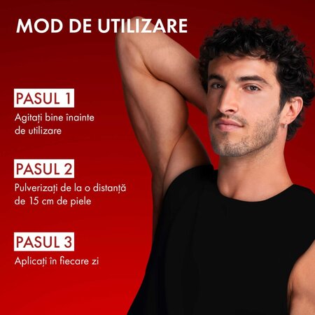 Spray antiperspirant pentru barbati impotriva mirosurilor neplacute Clinical Control 96H, 125 ml, Vichy 708283