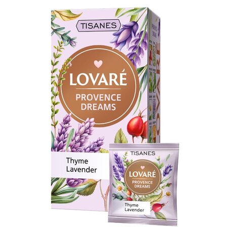 Ceai de plante, fructe si petale de flori Provence Dreams, 24 plicuri x 1.5 g, Lovare 708294