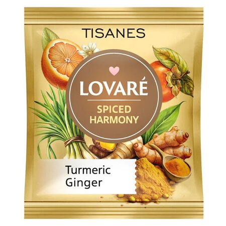 Ceai de plante, mirodenii si fructe, cu aroma de kaki si mandarine Spices Harmony, 24 plicuri x 1.8 g, Lovare 708309