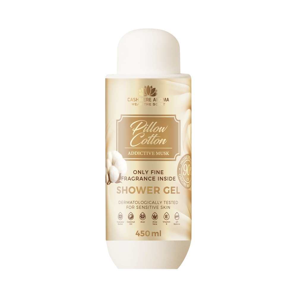 Gel de dus Pillow Cotton Addictive Musk, 450 ml, Cashmere Aroma