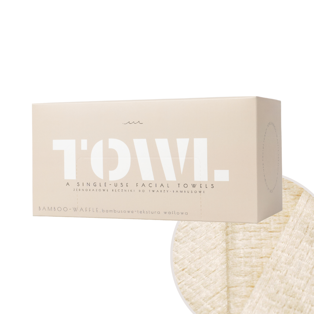 Prosoape faciale de unica folosinta Bamboo, 80 bucati, Towl