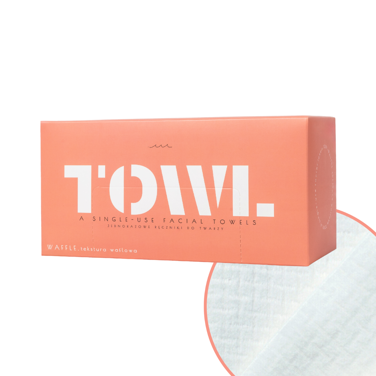 Prosoape faciale de unica folosinta Waffle, 80 bucati, Towl