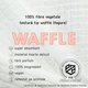 Prosoape faciale de unica folosinta Waffle, 80 bucati, Towl 708338