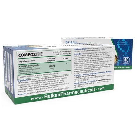 Ashwaganda BP, 60 comprimate, Balkan ProHealth 708344