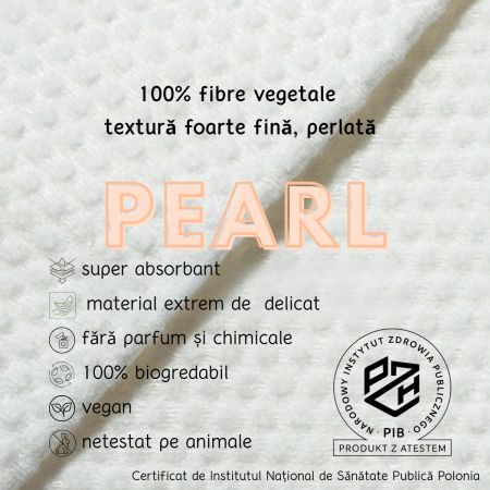 Prosoape faciale de unica folosinta Pearl, 80 bucati, Towl 708353