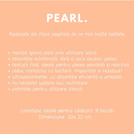 Prosoape faciale de unica folosinta Pearl, 9 bucati, Towl 708373