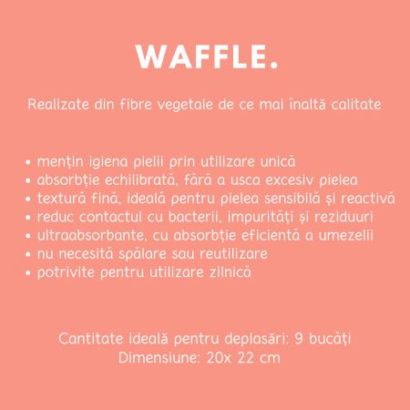 Prosoape faciale de unica folosinta Waffle, 9 bucati, Towl 708381