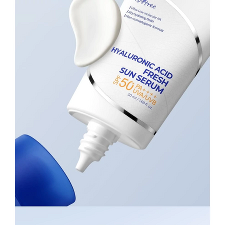 Serum lejer pentru protectie solara SPF 50+ PA++++, Hyaluronic Acid Fresh Sun, 50 ml, Isntree 708490