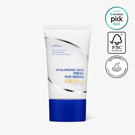 Serum lejer pentru protectie solara SPF 50+ PA++++, Hyaluronic Acid Fresh Sun, 50 ml, Isntree 708670