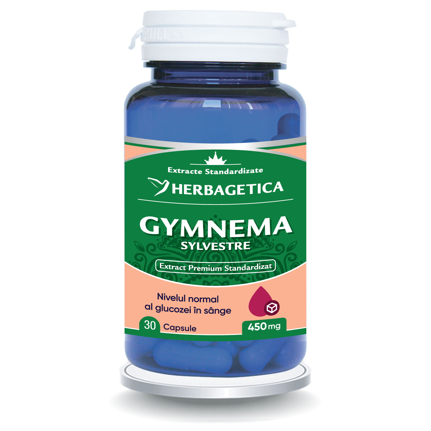 Gymnema Sylvestre, 30 capsule, Herbagetica