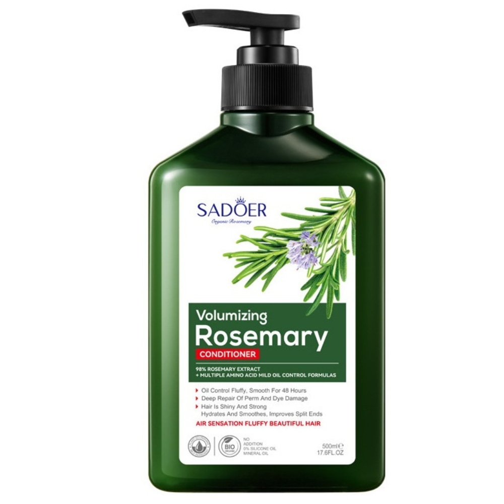 Balsam de par cu rozmarin pentru hranire si stralucire, 500 ml, Sadoer