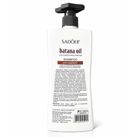 Sampon nutritiv cu ulei de batana, 400 ml, Sadoer 709023