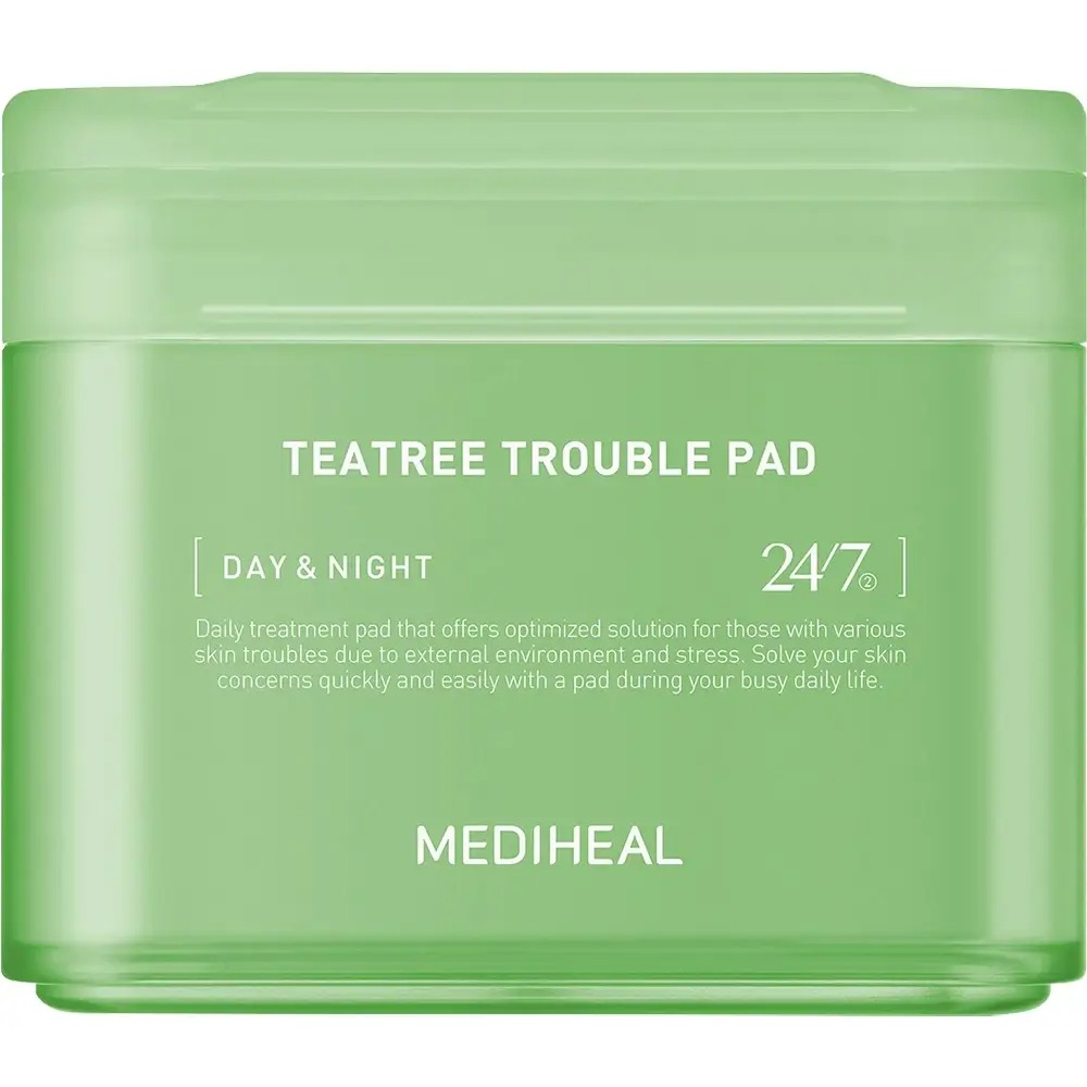 Dischete tonice, calmante, Teatree Trouble Pad, 100 bucati, Mediheal
