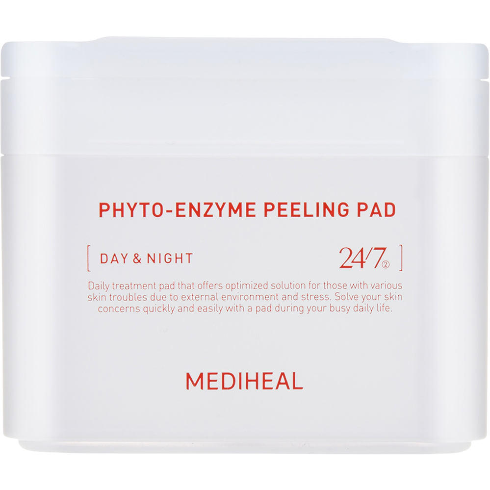 Dischete exfoliante cu enzime vegetale Phyto-enzyme Peeling Pad, 90 bucati, Mediheal