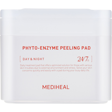Dischete exfoliante cu enzime vegetale Phyto-enzyme Peeling Pad, 90 bucati, Mediheal